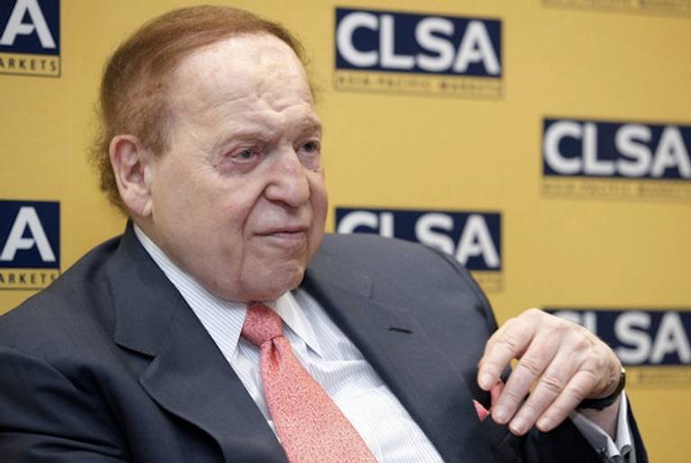 Sheldon Adelson in 2012(Bloomberg)
