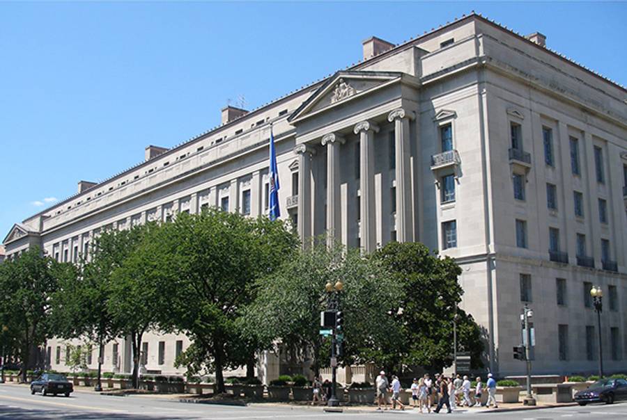 U.S. Justice Department. (Licensed under Creative Commons Attribution-Share Alike 3.0 via Wikimedia Commons)