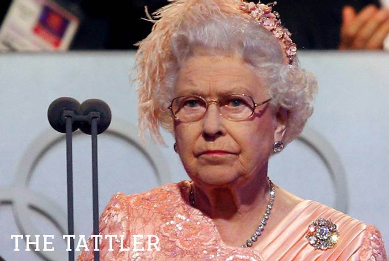 Queen Elizabeth II speaks during the Opening Ceremony of the London 2012 Olympic Games on July 27, 2012.(Cameron Spencer/Getty Images)