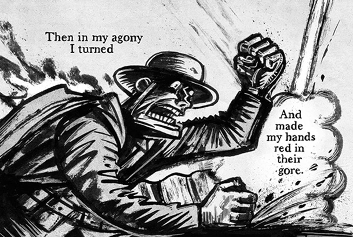 (Peter Kuper from Above the Dreamless Dead, reprinted with permission of First Second)