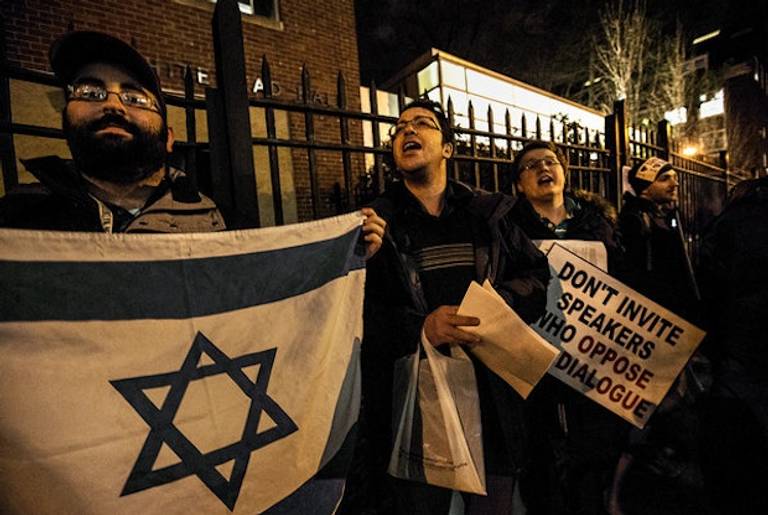 Pro-Israel Students Gather Outside BDS Event at Brooklyn College (NYTimes)