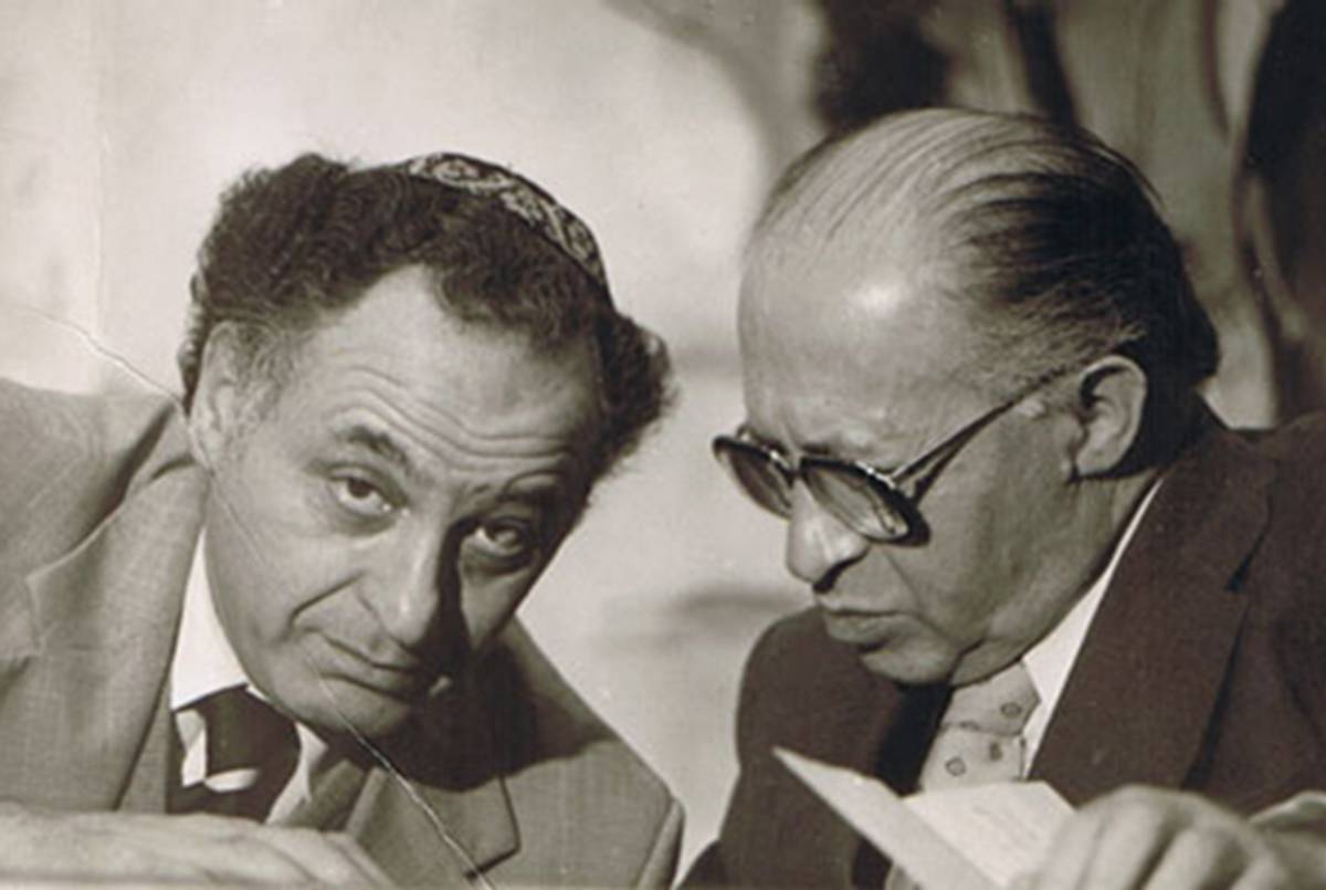 (Yehuda Avner with Former Israeli Prime Minister Menachem Begin)