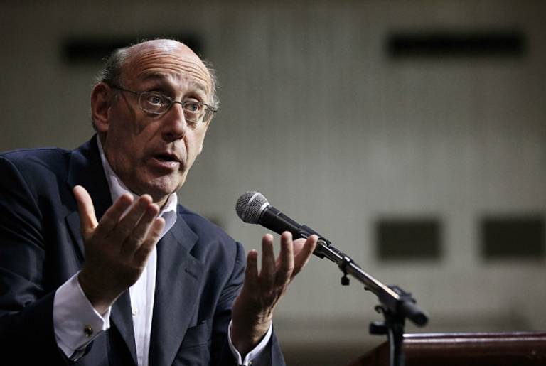 Ken Feinberg answers questions during a public meeting about claims related to the BP oil spill on Aug. 18, 2010, in Houma, La.(Win McNamee/Getty Images)