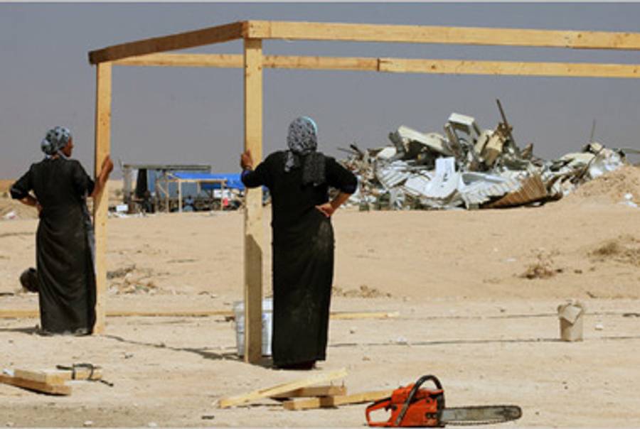 Bedouins in Al Araqib.(Rina Castelnuovo for The New York Times)