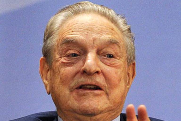 George Soros (#7) in Hong Kong last week.(Mike Clarke/AFP/Getty Images)