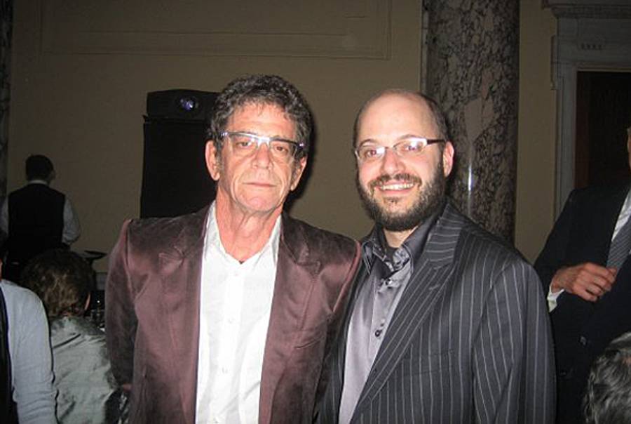 Lou Reed with the author.(Photo courtesy of the author)