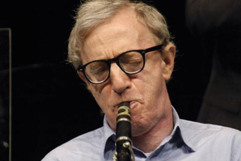 Woody Allen playing the clarinet.(Elke Selzle/Getty Images)