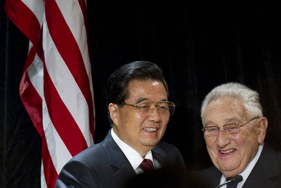 Chinese President Hu Jintao and the Jewish guy he hired.(Saul Loeb/AFP/Getty Images)