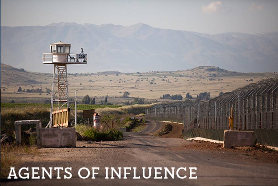 An unmanned UN watchtower stands May 7, 2013, on the Israeli side of the border between the Israeli-annexed Golan Heights and Syria.(Uriel Sinai/Getty Images)