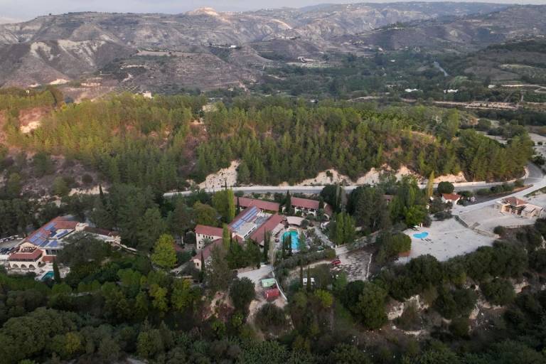 Secret Forest, a spa near the resort town of Paphos, opened by Israeli hotelier Yoni Kahane in 2023, which has been hosting retreats for Nova survivors