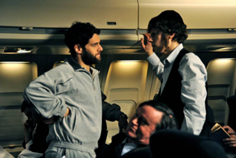 Justin Bartha (L) and Jesse Eisenberg (R) in Holy Rollers.(Holy Rollers)
