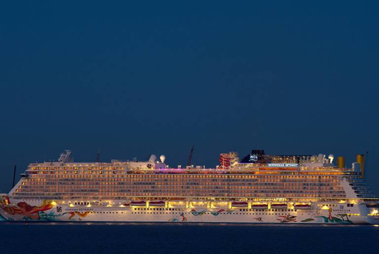 The Norwegian Getaway, a member of the Norwegian Cruise Line fleet. (David Hecker/Getty Images)