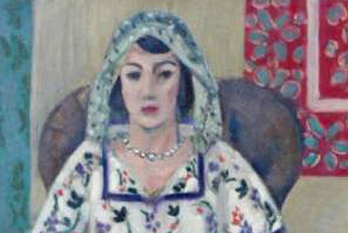 (Photograph of the painting "Sitting Woman," by Henri Matisse)