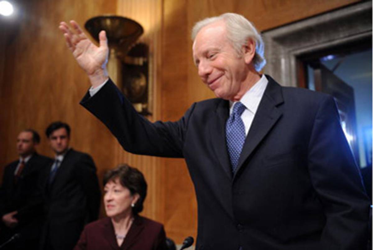 Sen. Lieberman at a committee meeting in November.(Tim Sloan/AFP/Getty Images)