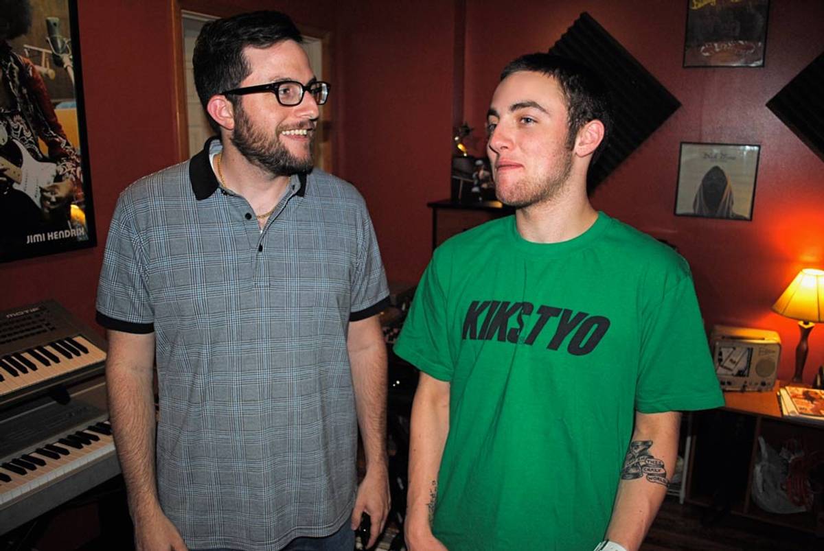 Benjy with Mac Miller in 2010.