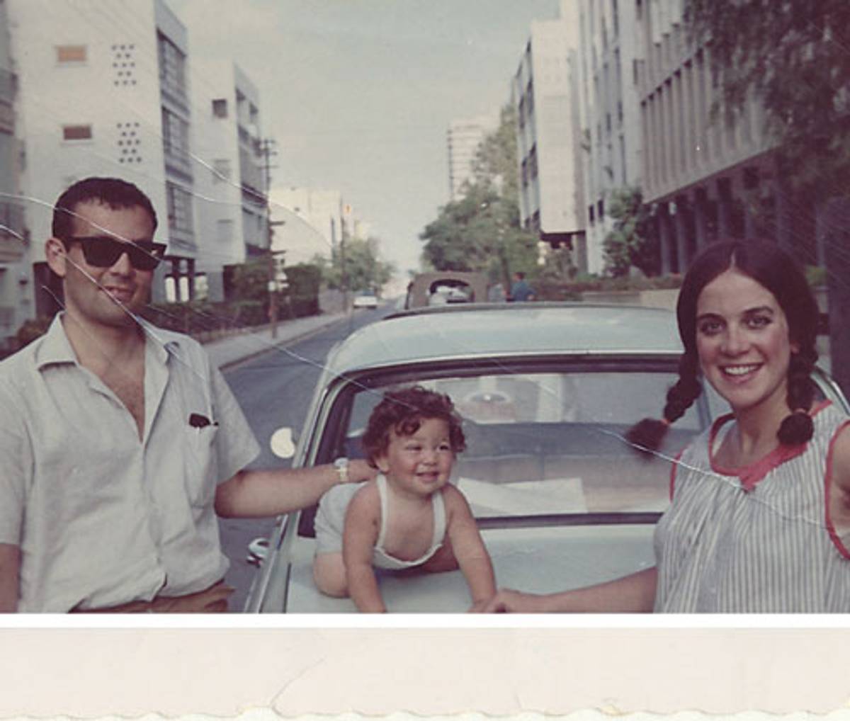 Janet and Gideon with Perry in Israel, 1963.
