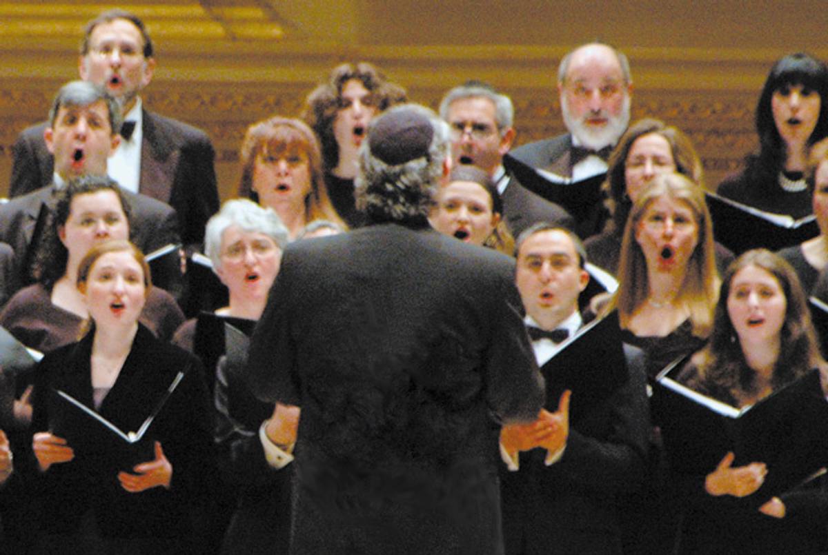 The Zamir Chorale.(Courtesy Zamir Choral Foundation)