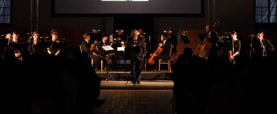 The Defiant Requiem performing 'Hours of Freedom' in 2015, in Terezín, Czech Republic.