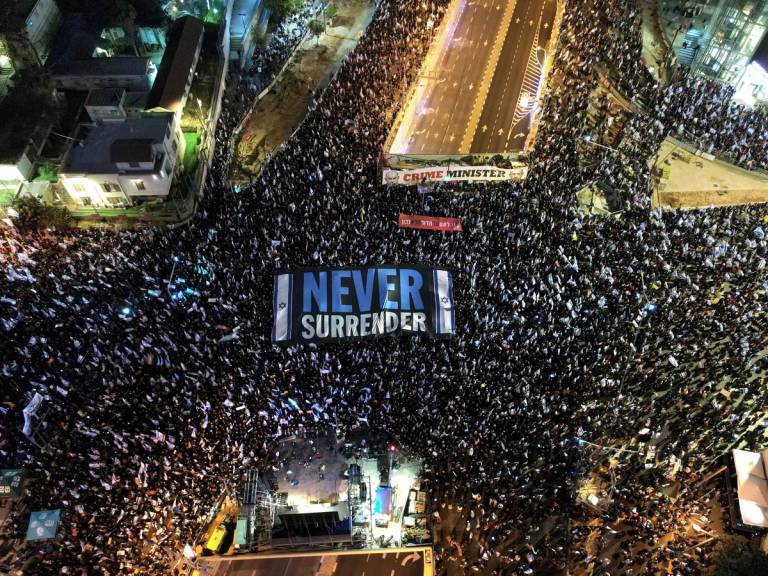 Protests in Rehovot, Israel, March 18, 2023