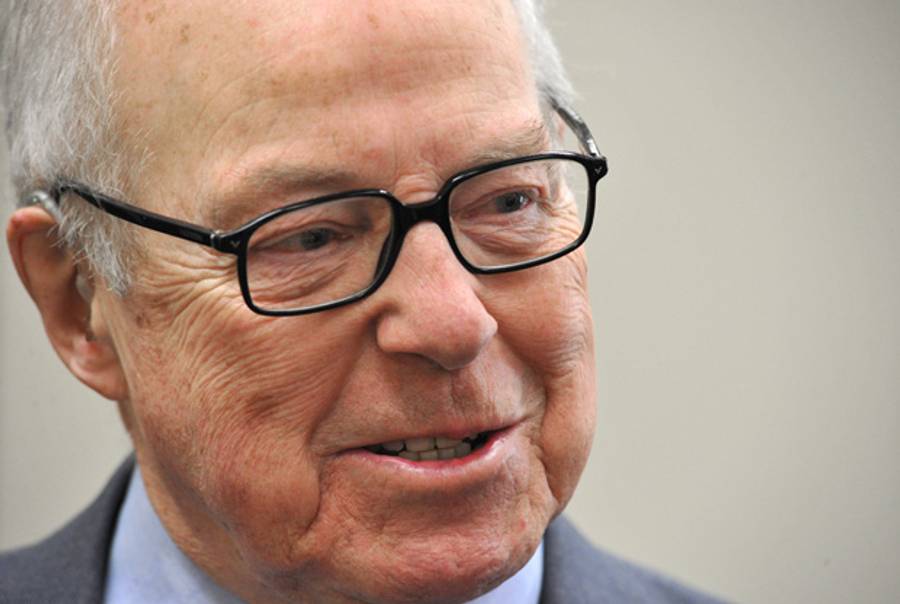 Yes, that is none other than Hans Blix discussing the Iranian nuclear program this week.(Karen Bleier/AFP/Getty Images)