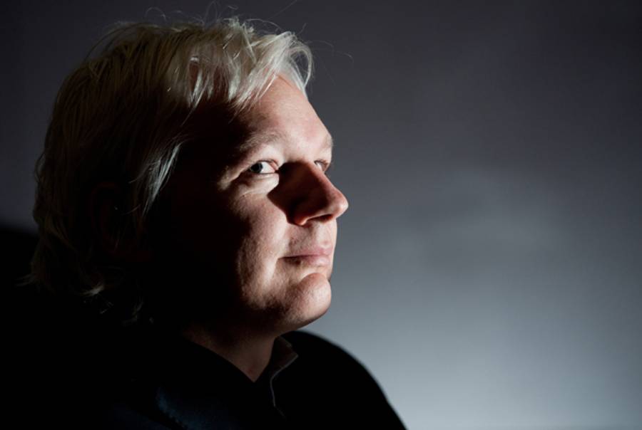 Assange at a press conference on Dec. 1, 2011.(Leon Neal/AFP/Getty Images)