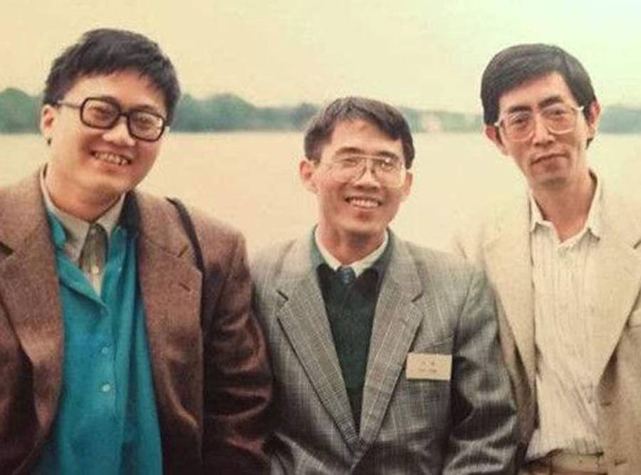 Liu Xiaofeng, Gan Yang, and Bei Dao (a major figure in modern Chinese poetry) in Sweden in the ’80s