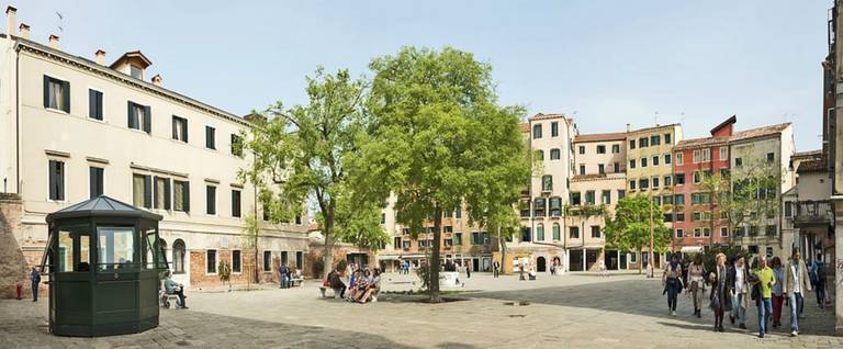 The main square of the Venetian Ghetto, April 2013.