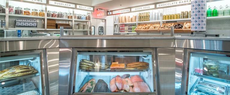Inside Russ & Daughters' kosher café at the Jewish Museum 