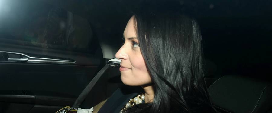 British Secretary of State for International Development Priti Patel sits in a car as she departs Downing Street after resigning her position on November 8, 2017 in London, England. Ms Patel was summoned back to the U.K from an official trip to Uganda as more details of her unofficial meetings with Israeli officials emerge.