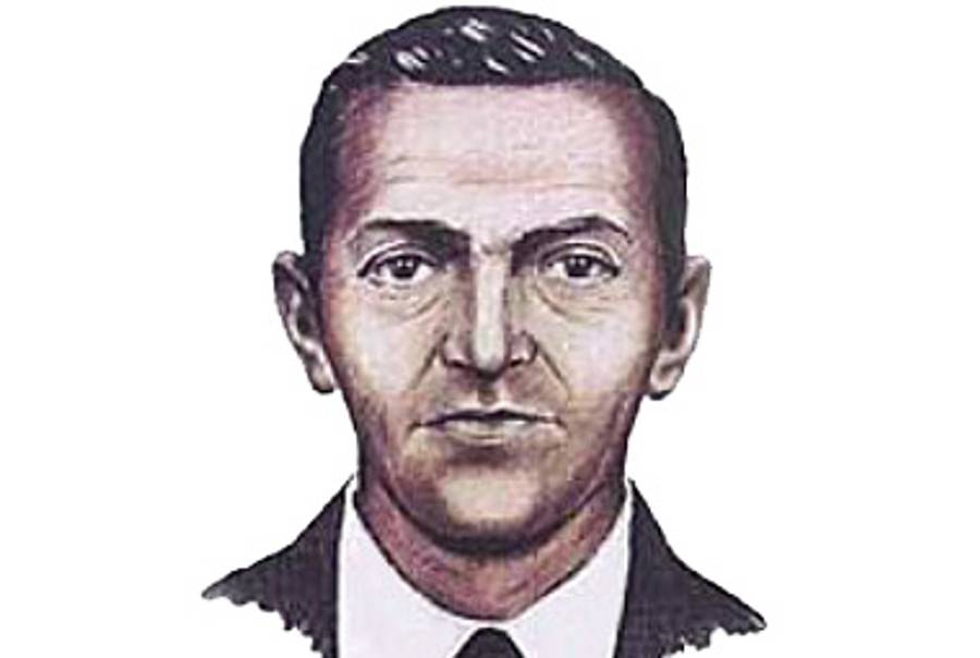 (FBI sketch of D.B. Cooper via Wikimedia Commons )