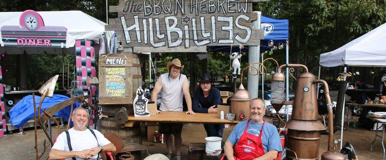 Best Booth Award Winners at the 2017 Atlanta Kosher BBQ Festival, The BBQ'N Hebrew Hillbillies.