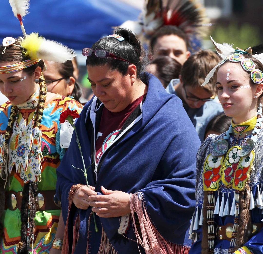 Participants at the 2014 Dartmouth Powwow