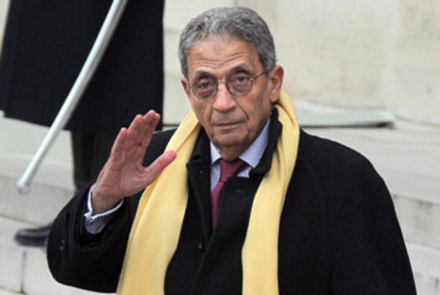 Amr Moussa in March.(PIERRE VERDY/AFP/Getty Images)