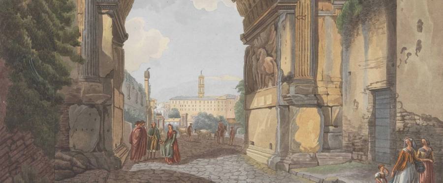 Giovanni Volpato, 'Arch of Titus,' circa 1780; gift of Mrs. Charles Wrightsman, 2009