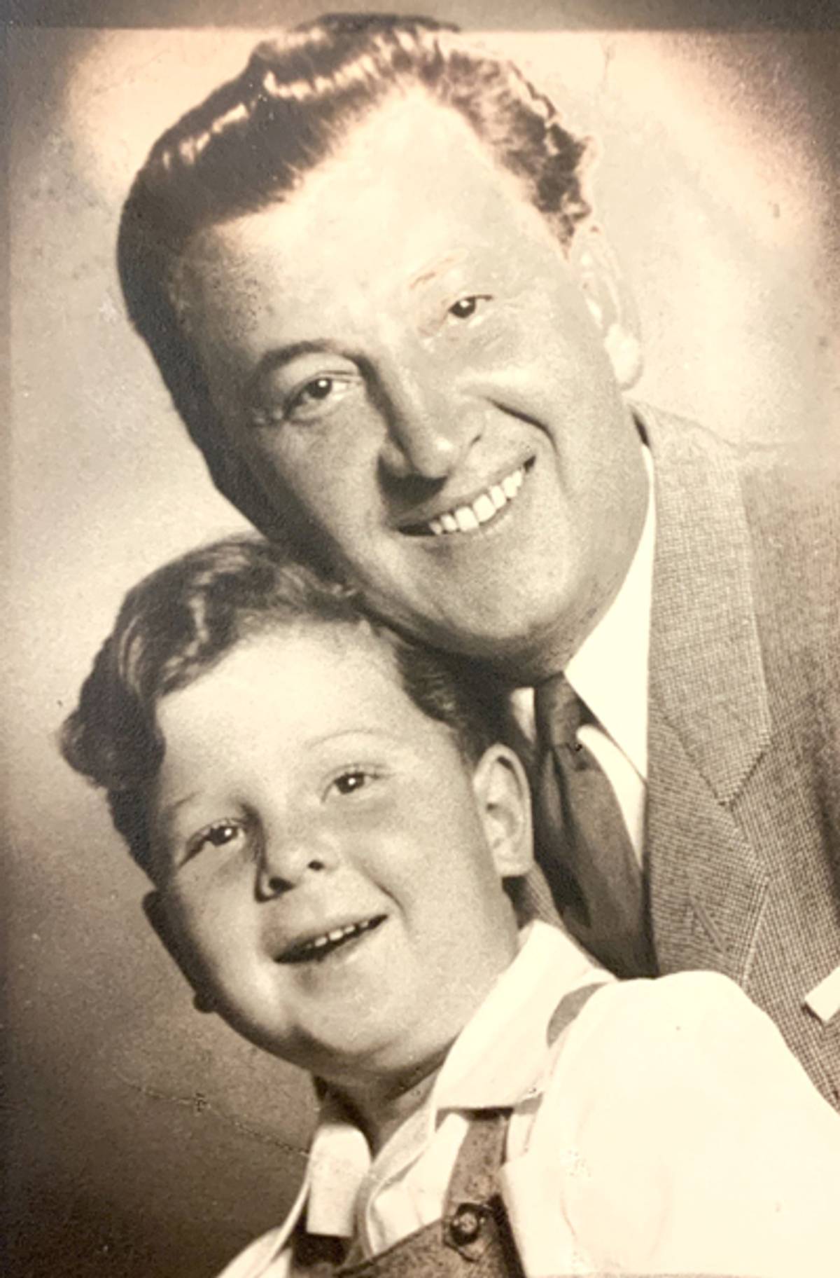 The author with his father, Lajos, 1953 (Courtesy the author)