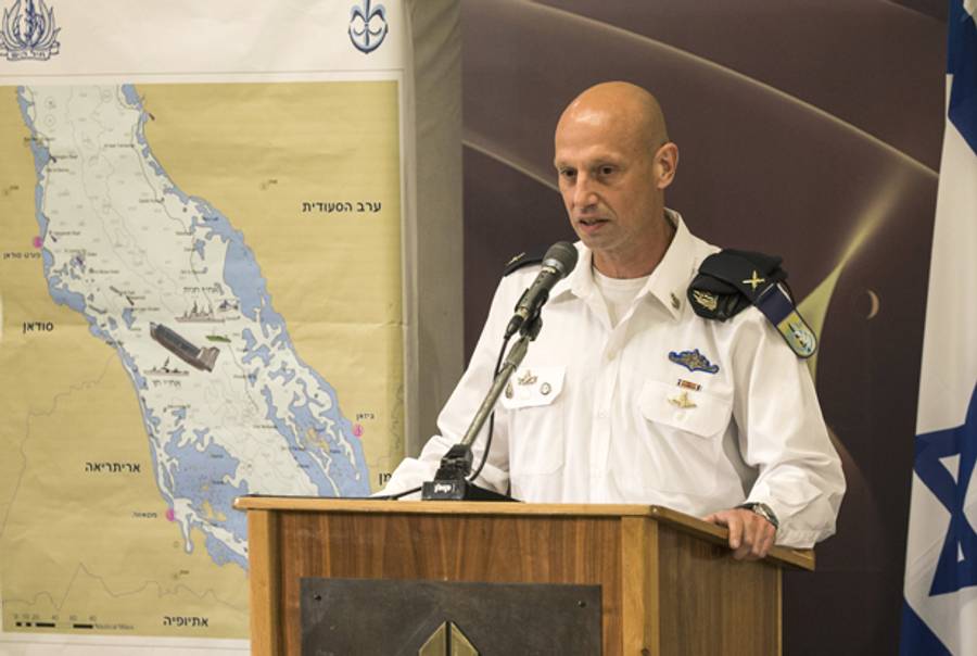 Israeli's Brigadier General Yaron Levi, the Navy's intelligence chief, gives a press conference at the Defence Ministery in Tel Aviv, on March 5, 2014. (JACK GUEZ/AFP/Getty Images)