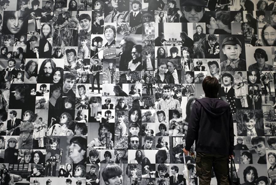 Fans visit the John Lennon Museum on Dec. 8, 2006, in Saitama, Japan.(Junko Kimura/Getty Imahes)