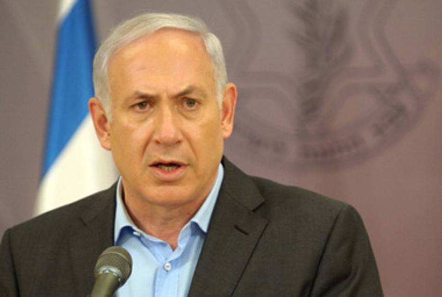 Prime Minister Netanyahu pledges retaliation earlier today.(GPO via Getty Images)
