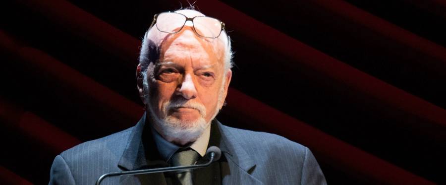 Hal Prince speaks at the Every Body, Rise!: A Celebration Of Elaine Stritch at Al Hirshfeld Theatre on November 17, 2014 in New York City.