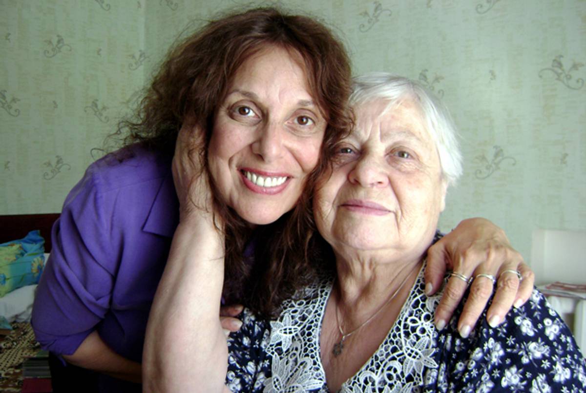 Zane Buzby with Eva Semyonovna, 85, at her home in Grodno, Belarus. Semyonovna was orphaned during the Holocaust. She is diabetic and lives alone.(Courtesy Zane Buzby)