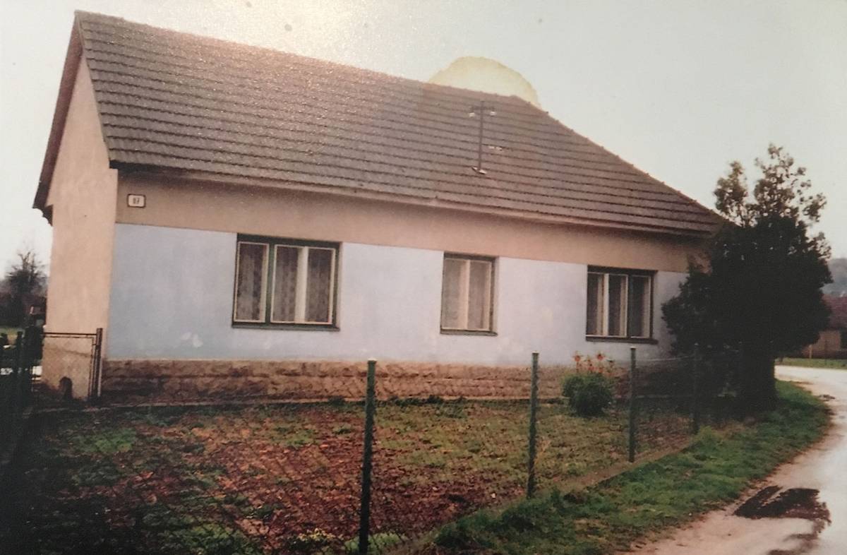 The Hucko family home, before it was knocked down