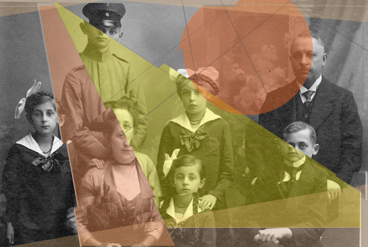 The Löbmann Family, German, 1916. (Photo illustration: Tablet Magazine; main photo: Liz Lawley via Flickr)