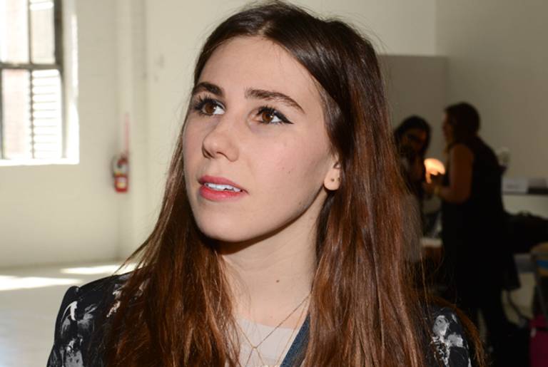 Actress Zosia Mamet backstage at the Rebecca Taylor fashion show on September 7, 2013 in New York City.(Vivien Killilea/Getty Images)