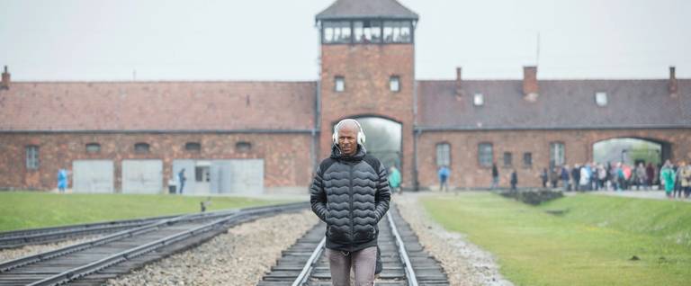 Ray Allen at Auschwitz-Birkenau.