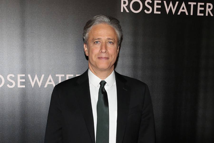 Jon Stewart attends 'Rosewater' premiere on November 12, 2014 in New York City. (Robin Marchant/Getty Images)