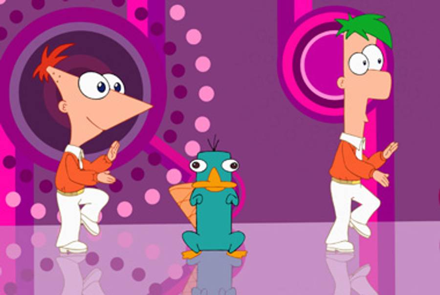 Phineas and Ferb in the super-episode "Phineas and Ferb, The Movie: Across the 2nd Dimension," airing Friday, August 5.(Disney XD)