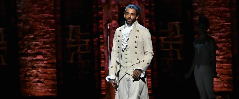 Daveed Diggs of 'Hamilton' performs onstage during the 70th Annual Tony Awards at The Beacon Theatre  in New York City, June 12, 2016. 