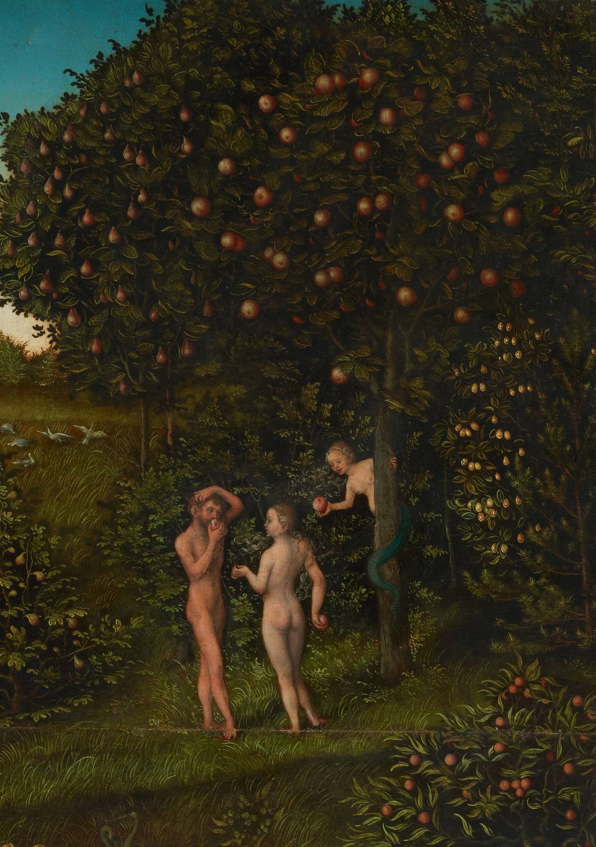 ‘The Fall of Man’ by Lucas Cranach, a 16th-century German depiction of Eden. Wikimedia)