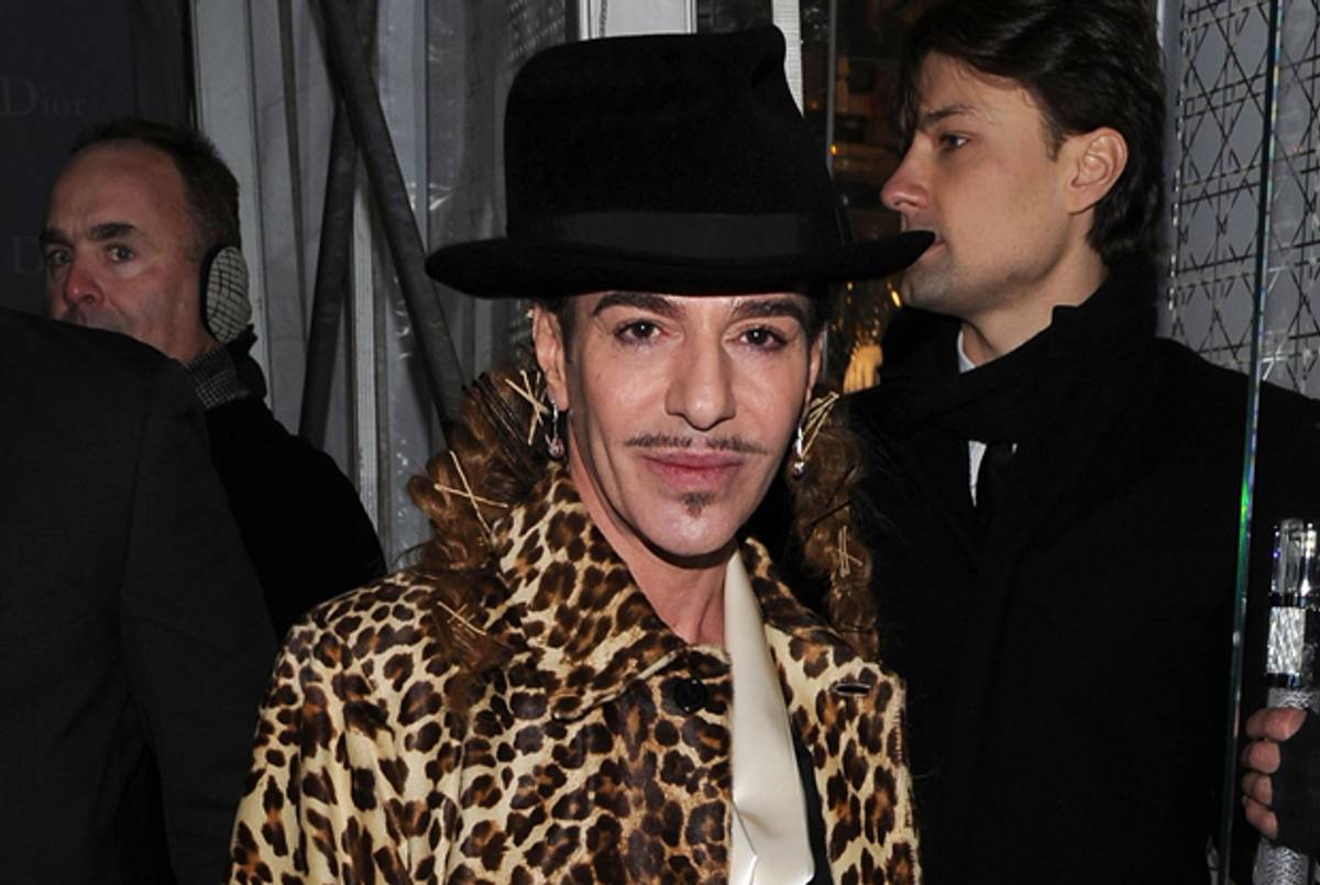 Designer John Galliano attends the Dior celebration of the reopening of its 57th Street Boutique on December 8, 2010 in New York City.(Jason Kempin/Getty Images)