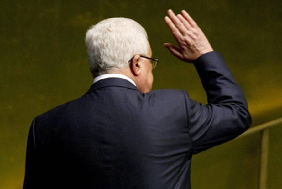 Mahmoud Abbas at the U.N. General Assembly last fall.(Don Emmert/AFP/Getty Images)